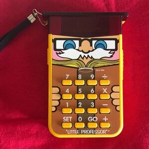 Vintage 1976 Little Professor Texas Instruments Calculator Tested.